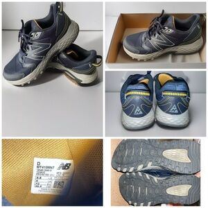 New balance trail sneakers 410 MT410MN7 size 8.5 blue and gold